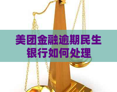 美团金融逾期民生银行如何处理