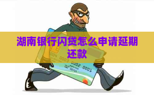 湖南银行闪贷怎么申请延期还款