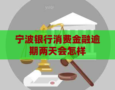 宁波银行消费金融逾期两天会怎样