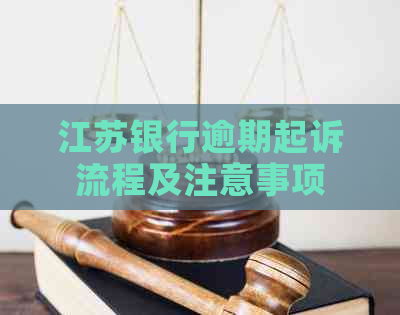 江苏银行逾期起诉流程及注意事项