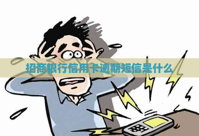 招商银行信用卡逾期短信是什么