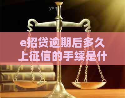 e招贷逾期后多久上的手续是什么