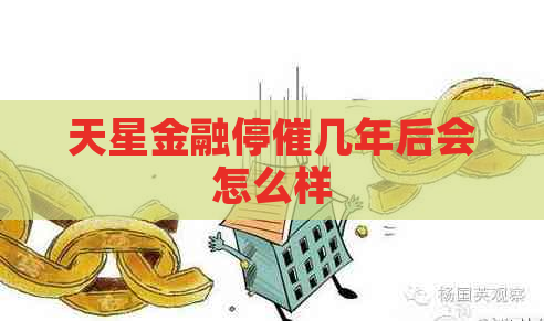 天星金融停催几年后会怎么样