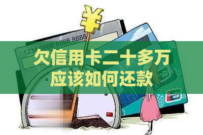 欠信用卡二十多万应该如何还款