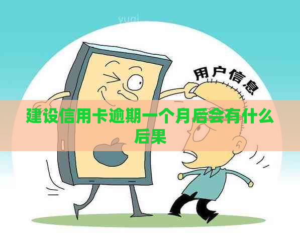 建设信用卡逾期一个月后会有什么后果