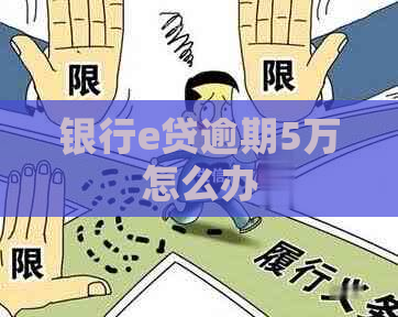 银行e贷逾期5万怎么办