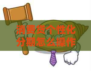 消费贷个性化分期怎么操作