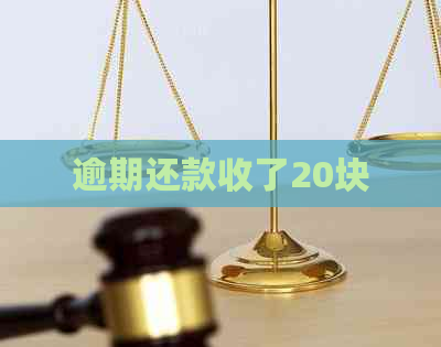 逾期还款收了20块