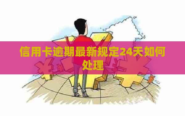 信用卡逾期最新规定24天如何处理