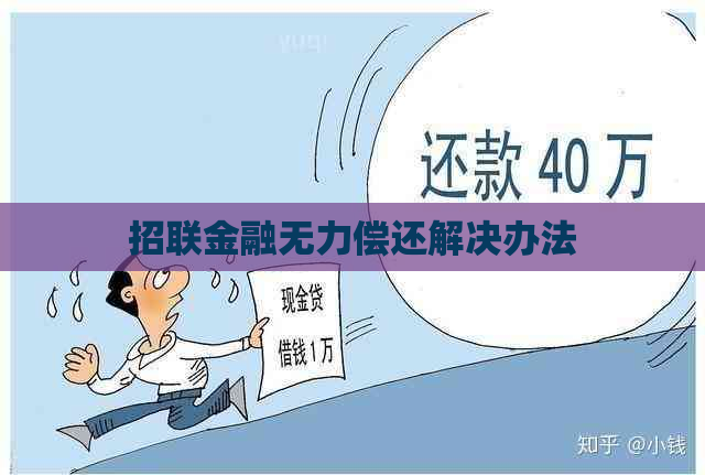 招联金融无力偿还解决办法