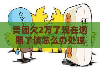 美团欠2万了现在逾期了该怎么办处理方式