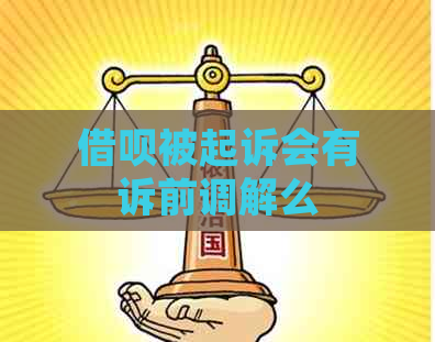 借呗被起诉会有诉前调解么