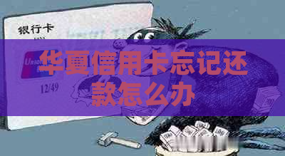 华夏信用卡忘记还款怎么办