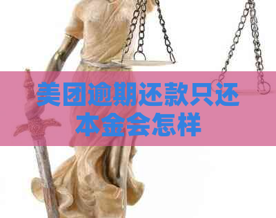 美团逾期还款只还本金会怎样