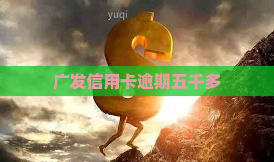 广发信用卡逾期五千多