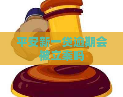 平安新一贷逾期会被立案吗