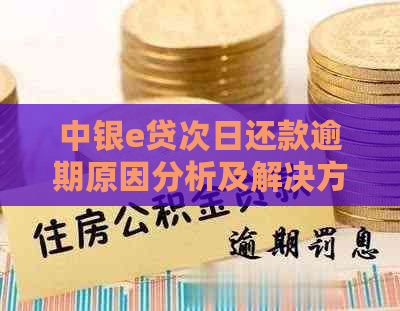 中银e贷次日还款逾期原因分析及解决方案