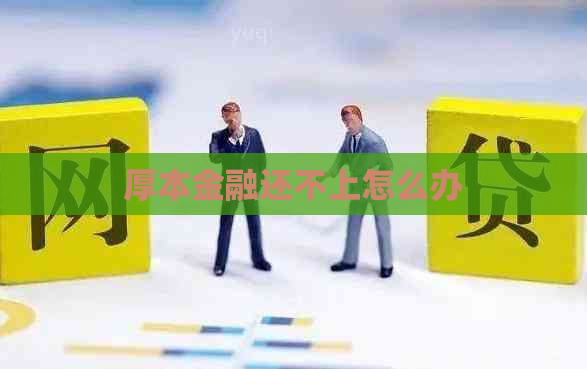 厚本金融还不上怎么办