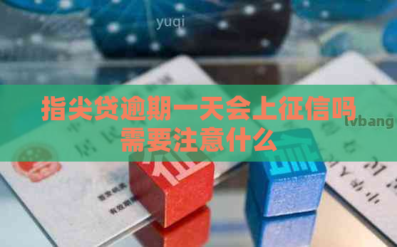 指尖贷逾期一天会上吗需要注意什么