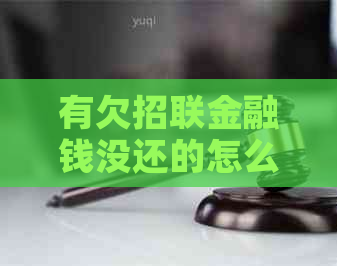 有欠招联金融钱没还的怎么办