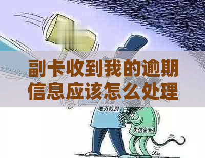 副卡收到我的逾期信息应该怎么处理