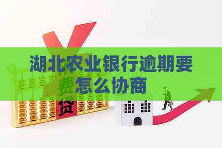 湖北农业银行逾期要怎么协商