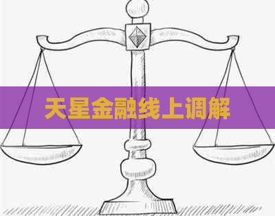 天星金融线上调解