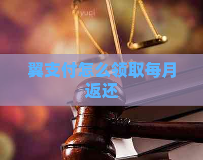 翼支付怎么领取每月返还