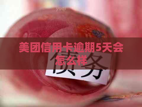 美团信用卡逾期5天会怎么样