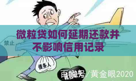 微粒贷如何延期还款并不影响信用记录