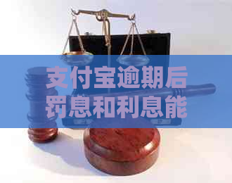 支付宝逾期后罚息和利息能减免吗