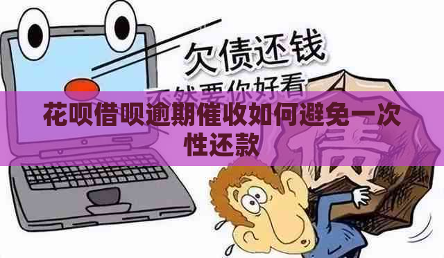 花呗借呗逾期如何避免一次性还款