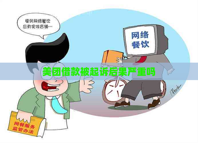 美团借款被起诉后果严重吗