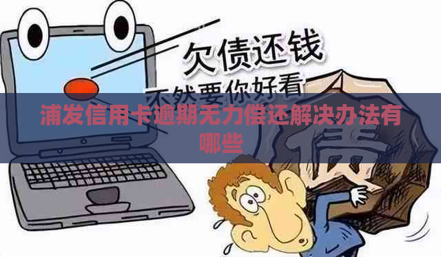 浦发信用卡逾期无力偿还解决办法有哪些