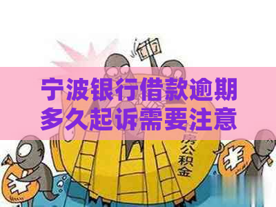 宁波银行借款逾期多久起诉需要注意什么