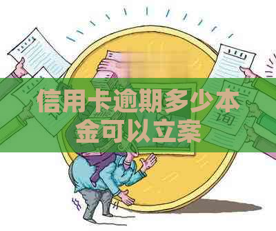 信用卡逾期多少本金可以立案