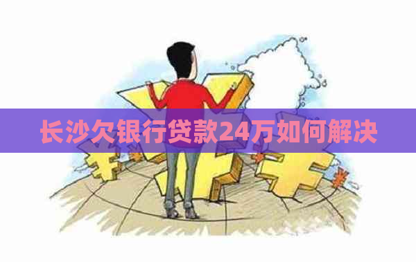 长沙欠银行贷款24万如何解决