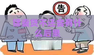 锦囊贷不还会有什么后果