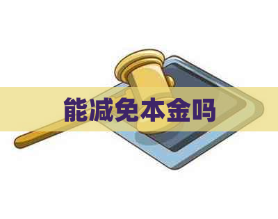 能减免本金吗