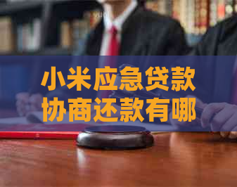 小米应急贷款协商还款有哪些注意事项