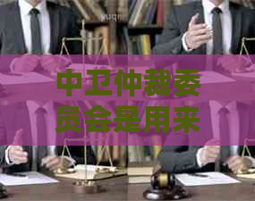 中卫仲裁委员会是用来解决网贷纠纷的吗