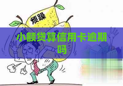 小额贷算信用卡逾期吗