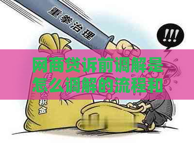 网商贷诉前调解是怎么调解的流程和步骤