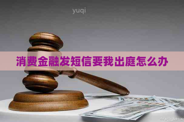 消费金融发短信要我出庭怎么办