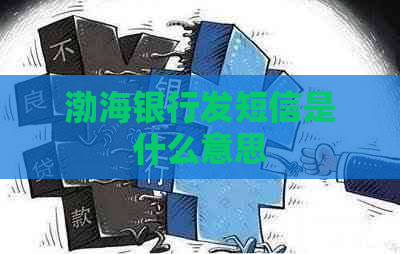 渤海银行发短信是什么意思