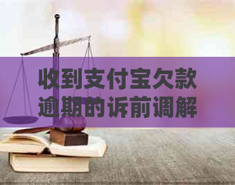 收到支付宝欠款逾期的诉前调解短信怎么处理