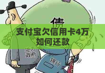 支付宝欠信用卡4万如何还款