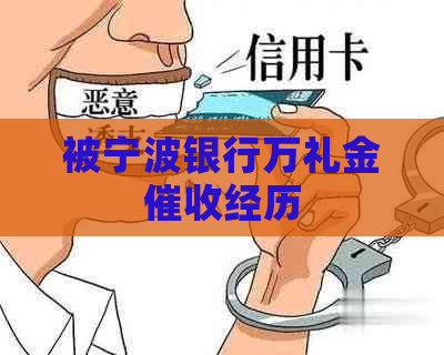 被宁波银行万礼金经历