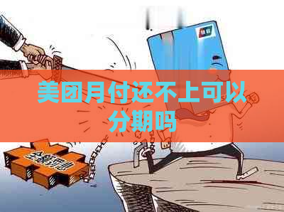 美团月付还不上可以分期吗