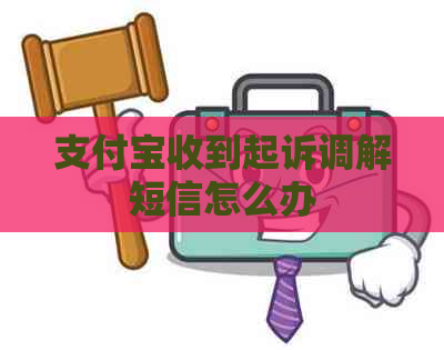 支付宝收到起诉调解短信怎么办